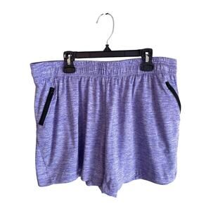 Liberty Pro Women's Shorts Size Large 1 Blue, 1 Purple, 2 Pair Zippered Pockets